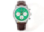 Breitling Chronometre 43MM in Diameter B01 Movement Light Green Watch